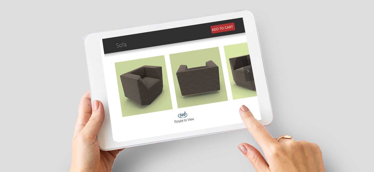360 degree models helps to boost furniture sales