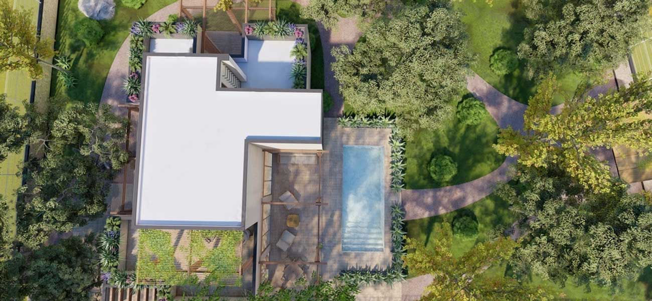 Depicts the design impact on surroundings