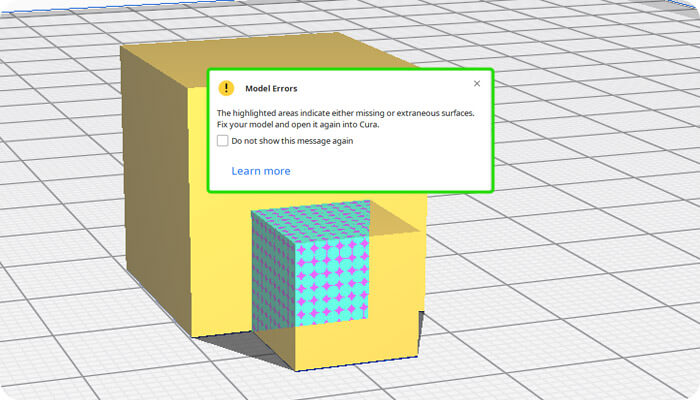 3D model error correction