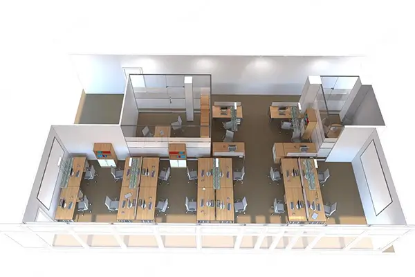 Commercial space exterior rendering