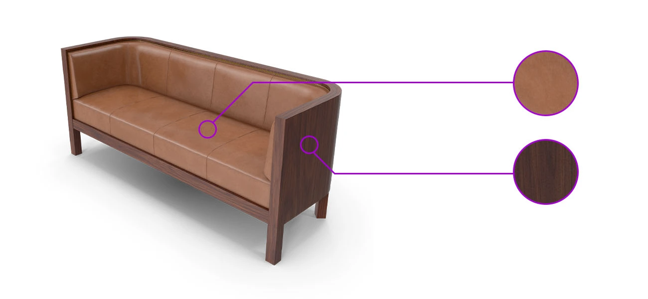 Showcasing of a 3D product with high-resolution details