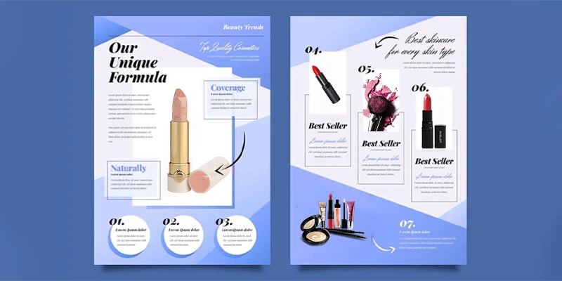 Product features highlight in 3D